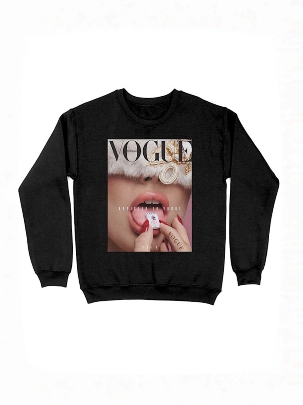Vogue Graphic Pullover Sweatshirt